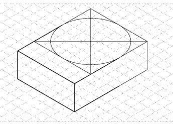 Step 3: Draw an ellipse in the box whose major axis is aligned with the long