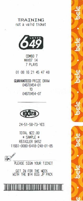 COMBO PLAY GAME FACTS Convenient way of playing multiple selections on Lotto 6/49, BC/49, LOTTO MAX and DAILY GRAND. Players can choose a 5, 7, 8, or 9-number Combo for Lotto 6/49 and BC/49.