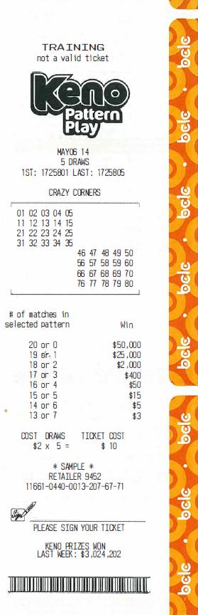 KENO REVIEW: 1. You can pick 1- numbers from a field of 1-. 2. The cost of your ticket is determined by multiplying your by the number of. The cost of your Keno ticket cannot exceed$. 3.