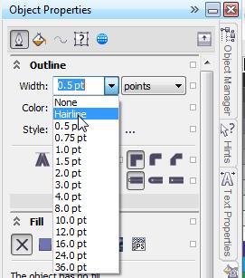 9. CorelDRAW determines which lines need to be cut by the thickness of the line.