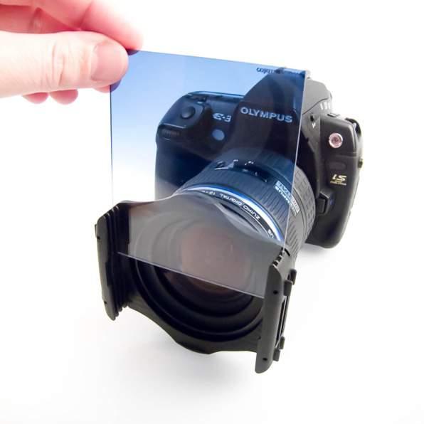 All filters come in a variety of sizes to fit all standard lens diameters. For example if the diameter of your lens is 43mm then you buy a 43mm filter to fit the thread on the front of the lens.