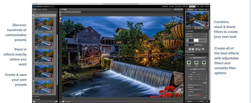 ON ONE SOFTWARE BASED PLUG-IN FILTERS FOR PHOTOSHOP OVERVIEW On One Software Effects