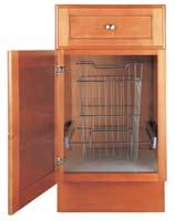 Stand-Alone Corner Cabinet Works in Conjunction with