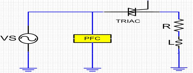 5 (3) Where, δ is the conduction angle of the Triac and ϕ is the load angle. Figure 5: A single phase phase-angle control with RL load and AIPFC.
