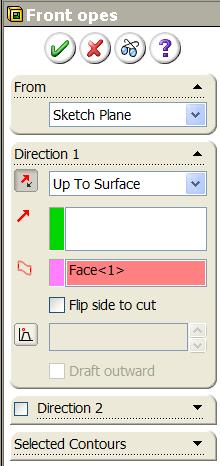 To create the arc, select one end, select the other end and then