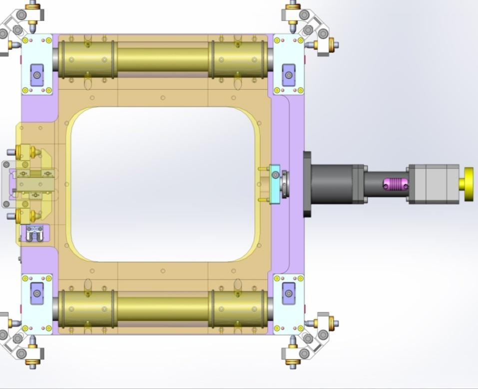 Standard stepper motor 400 steps/turn Rollvis : pitch 1mm, preload adjusted during the integration Frame components Material C45E Criteria: low ratio / ( :11.