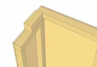 Position and attach the longer Door Header to wall framing