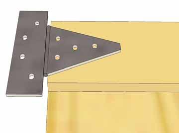 The # of screw holes in the hinge may vary from three to four depending on model.