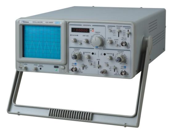 Economic models TOS-2020CH/2040CH/2050CH TOS-2020CF/2040CF/2050CF: with built-in 6 digits frequency counter TOS-2020CT/2040CT/2050CT: with component test function Features Dual channel