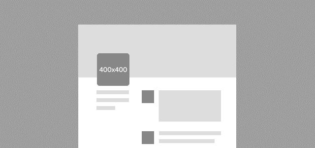 Will appear in feed at a max width of 470 pixels (will scale to a max of 1:1).