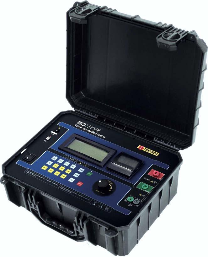 Insulation testers 15 kv digital insulation tester 15KVR Can be fully remote-controlled from an Android device Microprocessor-controlled Insulation resistances up to 15 TΩ Auto-range Automated tests: