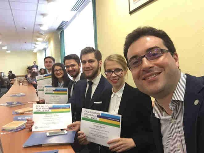 confident. FRM gave me a chance to participate in CFA Institute Research Challenge 2014. I was in the team that won the Research Challenge final of Romania and Republic of Moldova.