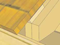 (roof battens flush with outside of shingles) and place