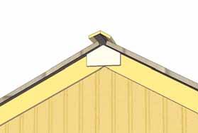 Attach Horizontal Gable Detail Plates to both side gables with 4-1 1/4 nails per side.