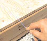 The Plywood is cut slightly smaller than floor framing. Keep plywood seams tight.