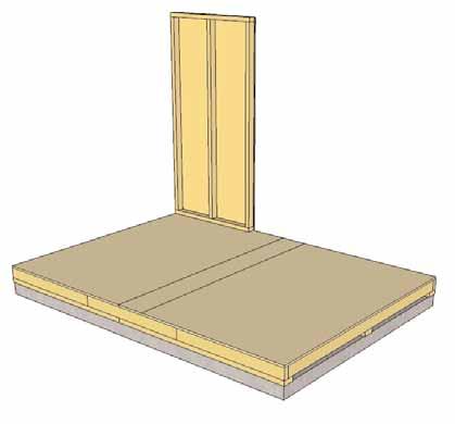 Wall Plate 9. Starting with Solid Wall Panels, carefully lay panel face down. Position and attach Wall Plate to bottom of wall studs of each wall panel with 3-2 1/2 screws.