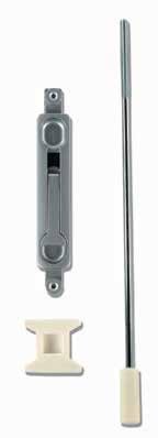 DOOR ACCESSORIES STOREFRONT HARDWARE SF-195/196 FLUSH BOLTS Mortise flush bolt for use on all commercial store front and architectural aluminum and glass narrow stile doors.