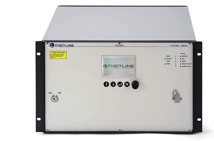 The Photline Modbox-Pulse-Shaper is an Optical Modulation Unit to generate short bespoke shaped pulses with high extinction ratio at 1030 nm, 1053 nm or 104 nm.