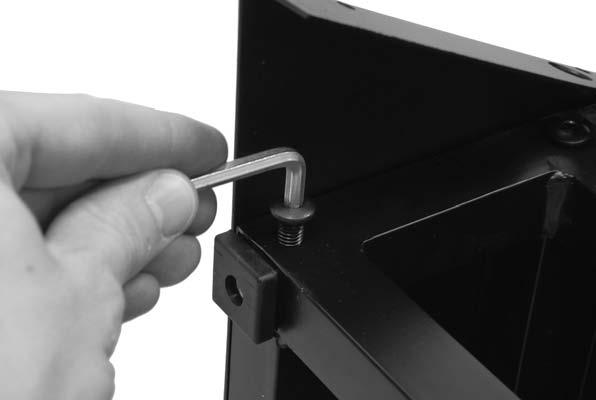 Figure 10. Securing sign base assembly to cabinet. 4.