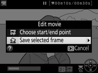 Saving Selected Frames To save a copy of a selected frame as a JPEG still: 1 View the movie and choose a frame.