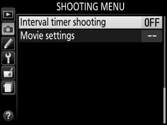 Interval Timer Photography The camera is equipped to take photographs automatically at preset intervals.