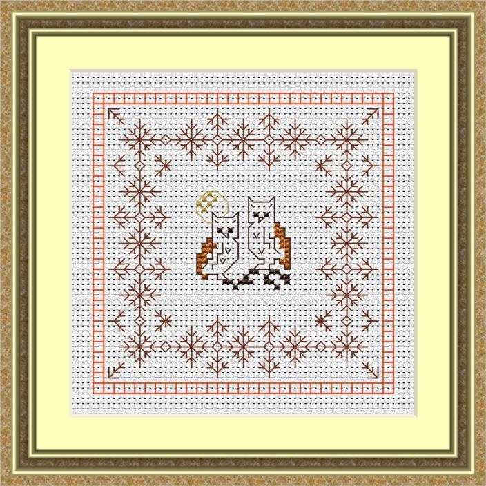 Pandora s Box Alphabet and Owls Along with pattern darning and Assisi work the Pandora s Box consists of 41 different pattern areas plus the four-sided stitch border but to expand the project further