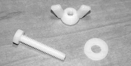 sign accessories ITEM S7060 STEP STAKE NUTS AND BOLTS 1 Bag = 10 bolts, 10 wing nuts and 20 washers PRICE: $4.25 each bag ITEM S7065 plastic Sign Holder pegs PRICE: 9 per BAg $12.