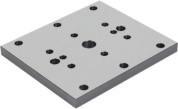 K1274 Baseplate for centric vice Ø12 H7 (6x) 75 ±0,01 75 ±0,01 Steel. Hardened and ground. K1274.