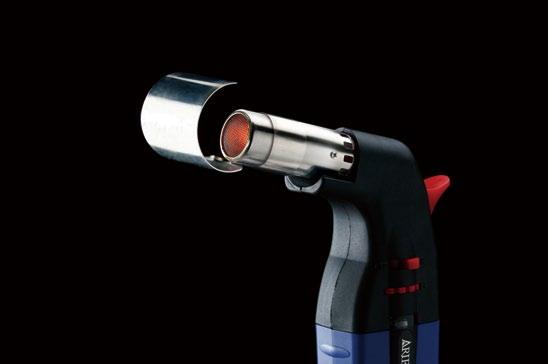 ES-720HB HAND-HELD BUTANE HEAT GUN Weight: 163g Gas Container Capacity: 19ml Operating Time: 60 minutes (80%