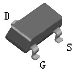 Parameter Symbol Value Units Drain-source voltage VDS -50 V Gate-source voltage VGSO ±20 V Drain current continuous (Note 1) Pulse Power dissipation (Note 1) ID PD -130-520 ma 0.