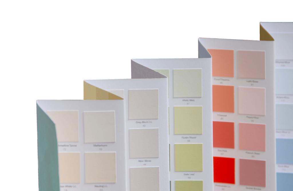 Colour Cards and Charts Colour cards, also known as colour charts, display full colour ranges.