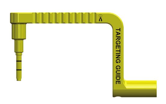 16mm Post= top line 12mm Post= bottom line Rotate the Guide to the desired position for the Compression Screw placement.