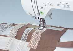 Includes 10 styles of automatic buttonhole, 143 utility and decorative stitches and alphabet.
