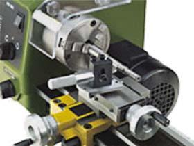 3 Accessories for the PD 250/E Radius cutting attachment Is mounted on the cross slide in place of the tool holder.