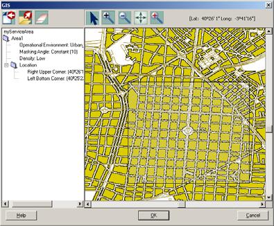 USER ENVIRONMENTS polaris can evaluate applications both over service areas (grid of static user terminals) and along trajectories. In both cases they can be defined using the GIS Facility.