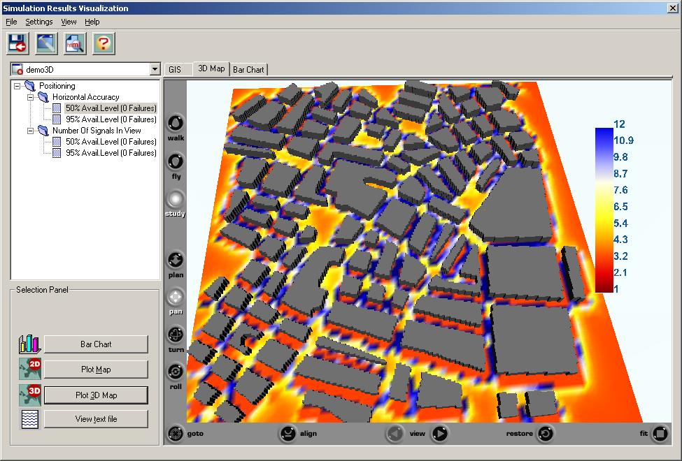 Navigate through 3D environments containing simulation results (using the Virtual Reality