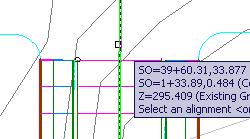 This is the centerline alignment for the east cul-de-sac. 3. In the Create Sample Lines dialog box, review the settings.