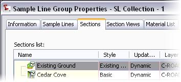 AutoCAD Civil 3D 2009 Education Curriculum NOTES EXERCISE 4: MODIFY SAMPLE LINE GROUP PROPERTIES Civil 3D organizes cross section data into sample line groups.