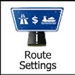 Changing the Road Types Used in Route Planning To recalculate the active route with different road type preferences, do as follows. These changes can also be made in Settings. 1.