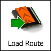 With this function you can replace the active route with a previously saved route.