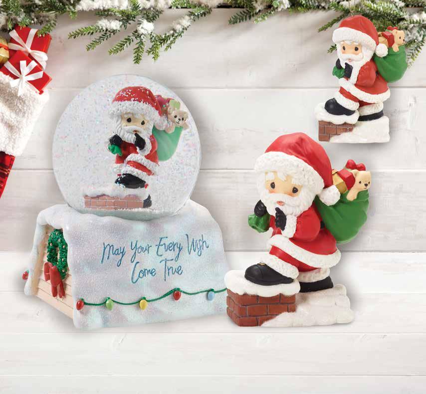 Annual NEW May Your Every Wish Come True Height: 4.25" 181022 36/Ctn. 1-0051 8 42181 10783 9 10 NEW Annual Santa 100mm Musical Snow Globe Tune: Up On The Housetop Material: Resin/Glass Height: 5.