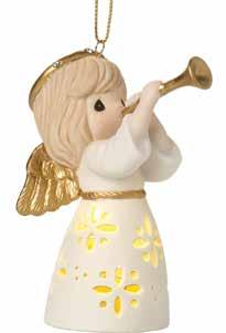 1-0521 NEW LED Pierced Angel With Violin 2 Button Cell Batteries Included Height: 3.