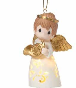 1-0523 8 42181 10388 6 LED Pierced Angel With Flute 2 Button Cell Batteries Included Height: 3.