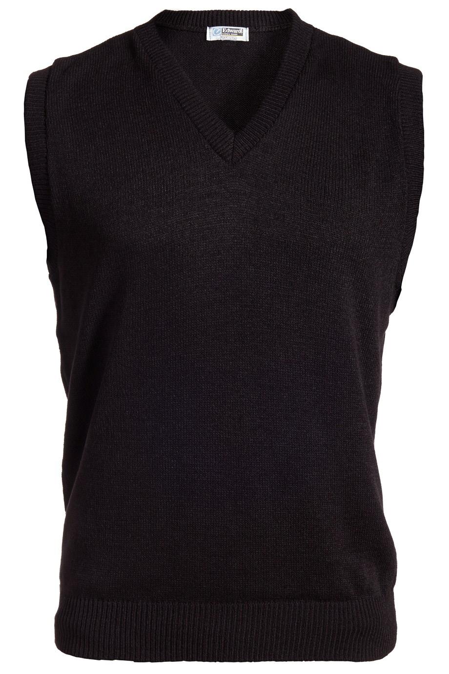 Machine washable Sizes: S-5XL Unisex V-Neck Sweater Vest Item #: 561 100% Acrylic V-neck jersey