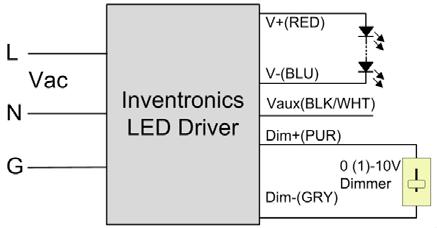 ESC075SxxxDT(ST) Implementation Notes: 1. The dimmer can also be replaced by an active 010V voltage source signal or passive components like resistors and zener. 2.