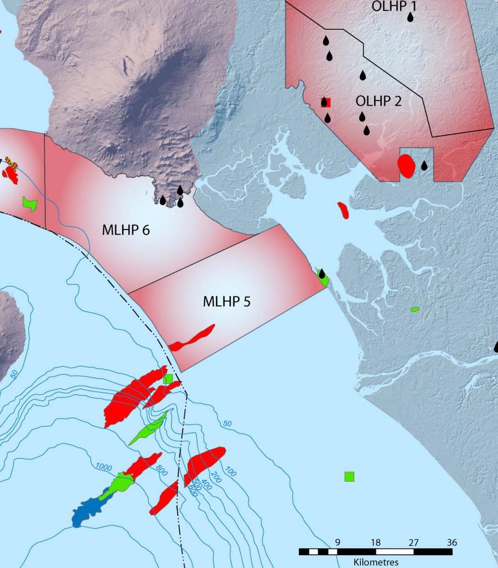 Cameroon Exploration 2010 and 2011 activities Recent Douala Basin E&P Activity Onshore Seismic: Bowleven acquired 280KM 2D in OLHP-2 (Bomono). Glencore acquiring 2D in Matanda.