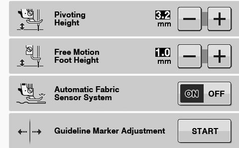 SEWING THE STITCHES CAUTION With free motion quilting, control the feeding speed of the fric to mtch the sewing speed.