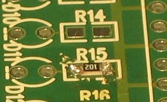 Now you have to solder the left hand side.