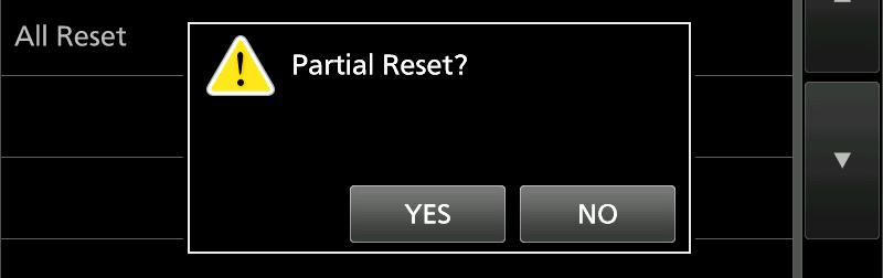 MAINTENANCE 0 Resetting D Partial reset Occasionally, erroneous information may be displayed. This may be caused by static electricity or by other factors.