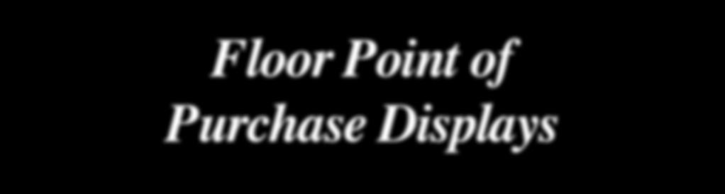 Floor Point of Purchase Displays Wire